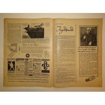 Wiener Illustrierte, nr 40, 2 oktober 1940, 24 sidor. Våra soldater på Atlantkusten. Espenlaub militaria