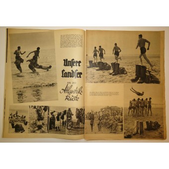 Wiener kuvitus, nr. 40, 2. lokakuuta 1940, 24 sivua. Sotilaat Atlantin rannikolla. Espenlaub militaria
