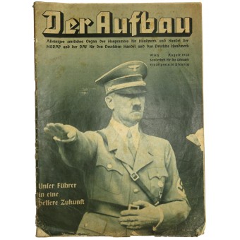 Lehti Der Aufbau, elokuu 1938, 32 sivua. Espenlaub militaria