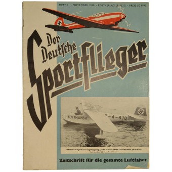 Der Deutsche Sportflieger, Nr.11, Ноябрь 1940, Новейший самолёт-амфибия  Jacht 71. Espenlaub militaria