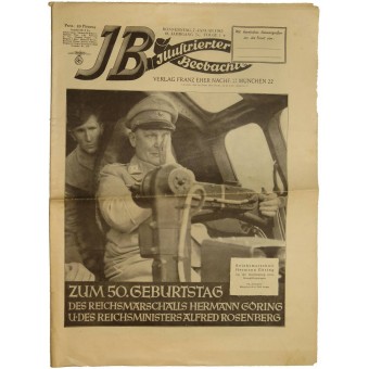Illusterter Beobachter, 7. tammikuuta 1943, Zum 50 Geburtstag der Reichsmarschalls Hermann Göring. Espenlaub militaria