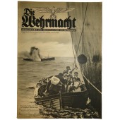 "Die Wehrmacht", Nr.8, 9 Апреля 1941, Немецкий корабль подбирает британских моряков с убитой подводной лодки