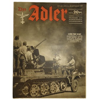 Saksalainen WW2 -lehti Der Adler, nr. 20, 29. syyskuu 1942. Espenlaub militaria