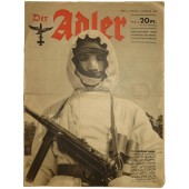 "Der Adler", Nr. 3, 2. February 1943, 12 pages. Feldivision Luftwaffe soldier in winter camo.