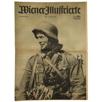 Wiener Illustrierte, nr 46, 17. November 1943, 12 sidor. Chocktruppernas ansikte utåt. Espenlaub militaria