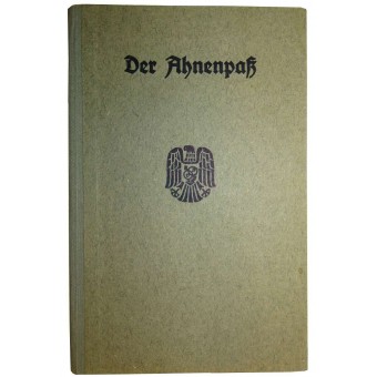 3rd Reich hard cover Ahnenpass, issued to Bichler Hermann. Espenlaub militaria