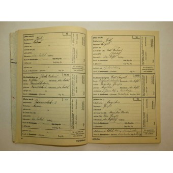 Родославный паспорт немецкой крови на имя Иоганны Шобер. Espenlaub militaria