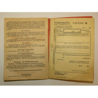 3ème reich Postal passbook. Espenlaub militaria