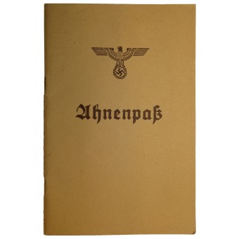 Ancestors Passport of aryan roots, Ahnenpass.. Espenlaub militaria