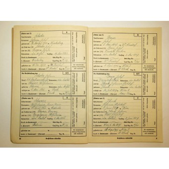 Ancestors Passport of aryan roots, Ahnenpass.. Espenlaub militaria