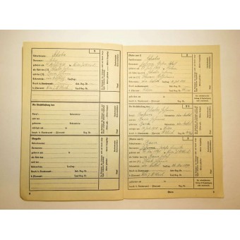 Ancestors Passport of aryan roots, Ahnenpass.. Espenlaub militaria