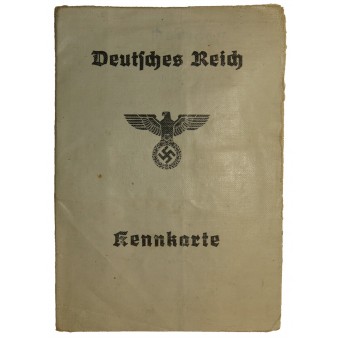 Third Reich passport to use inside of the Germany - Deutsche Reich Kennkarte. Espenlaub militaria