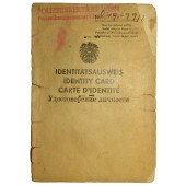 Оккупация союзниками австрии , документ на 4-х языках