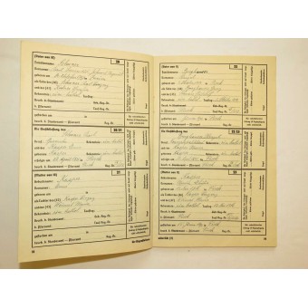 Passeport racines du sang germanique. Ahnenpaß. Espenlaub militaria