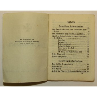 Katolsk fältpsalm för tyska soldater. Espenlaub militaria