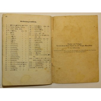 Tysk-ryskt ordbok från den sovjetiska ockupationen av Österrike 1945. Espenlaub militaria