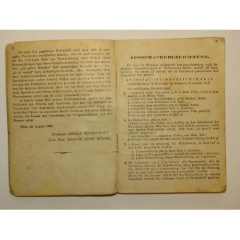 Tedesco russo Phrasebook dal periodo di occupazione sovietica dAustria nel 1945. Espenlaub militaria
