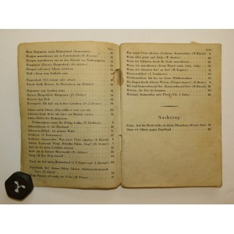 Songbook for German soldier, first volume. Espenlaub militaria