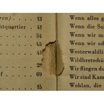 Cancionero de soldado alemán, primer volumen. Espenlaub militaria