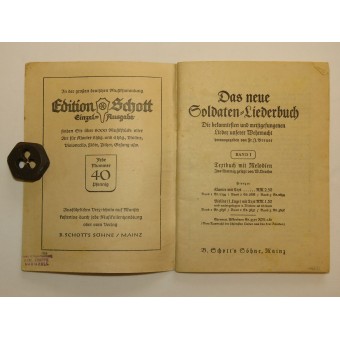 Songbook for German soldier, part one. Espenlaub militaria