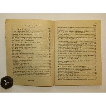 Liederbuch für deutsche Soldaten, Teil eins. Espenlaub militaria