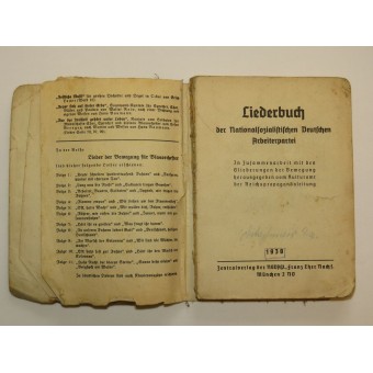 Songbook- Liederbuch der NSDAP. Espenlaub militaria
