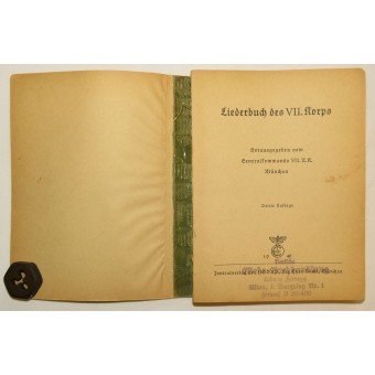 Liederbuch des VII. Armeekorps. Espenlaub militaria