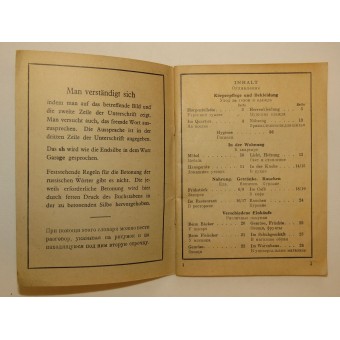 The German-Russian phrasebook with pictures for better understanding. Espenlaub militaria