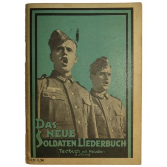 Deutsches Soldatenliederbuch, blauer Einband. Espenlaub militaria