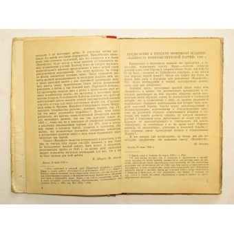 Manifesto of the Communist Party   by K. Marx and F. Engels, 1937.. Espenlaub militaria