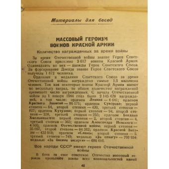 Puna -armeijan propagandin muistilappu. Nr.3, tammikuu 1944. Espenlaub militaria