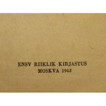 Propagande Livre pour les Estoniens à RKKA. Brown Peste - le fascisme par Paul Rummo, 1943. Espenlaub militaria