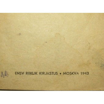 Propaganda lettura per gli estoni a Red Army 1943.. Espenlaub militaria