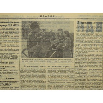 Periódico Pravda - la verdad. Газета Правда 3. Julio 1944. Espenlaub militaria