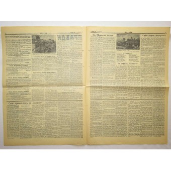 Zeitung Pravda  - Die Wahrheit. Газета Правда 3. Juli 1944. Espenlaub militaria