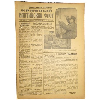 Newspaper Red Baltic Fleet 23.04.1943.. Espenlaub militaria