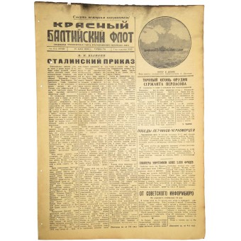 Tidningen Red Baltic Fleet, 15 maj 1943. Espenlaub militaria