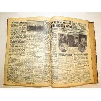 Kranten Red Baltic Fleet, alle problemen van april tot december van 1943 jaar. Espenlaub militaria