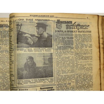 Zeitungen Rote Baltische Flotte, alle Ausgaben von April bis Dezember des Jahres 1943. Espenlaub militaria