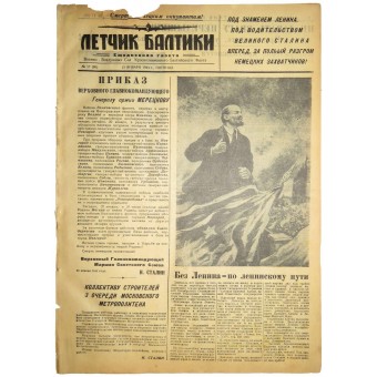 Periódico Piloto del Báltico, 21. de enero de 1944. Espenlaub militaria