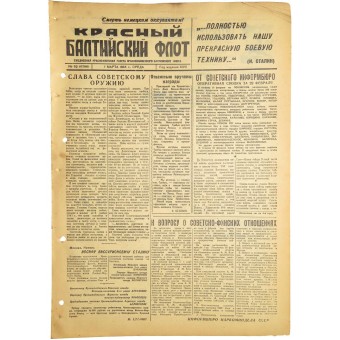 Periódico Red Banner Baltic Fleet, 1 de marzo de 1944.. Espenlaub militaria