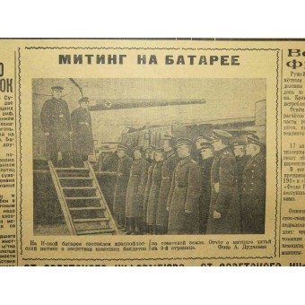 Tidningen Red Banner Baltic Fleet, 18. april 1943. Espenlaub militaria