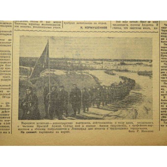 Tidningen Red Banner Baltic Fleet 2. Mars 1944. Espenlaub militaria