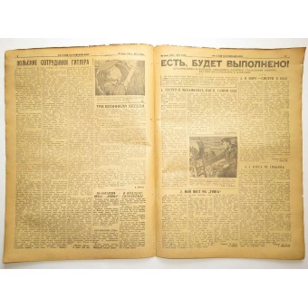 Periódico de la Flota del Báltico Red Banner, 20. de abril de 1943. Espenlaub militaria