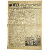 Soviet newspaper PRAVDA  -"Truth"  July, 06 1944.