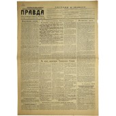 Sowjetische Propaganda-Zeitung PRAVDA - 