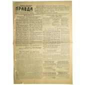 Periódico de propaganda soviética PRAVDA - 