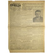 Soviet propaganda newspaper PRAVDA  -"Truth"  March, 24 1942