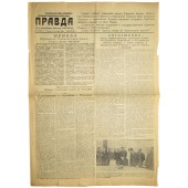 Soviet propaganda newspaper PRAVDA  - "Truth", September, 14  1944
