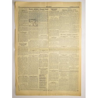 Periódico de propaganda soviético Pravda - verdad, septiembre 14 1944. Espenlaub militaria